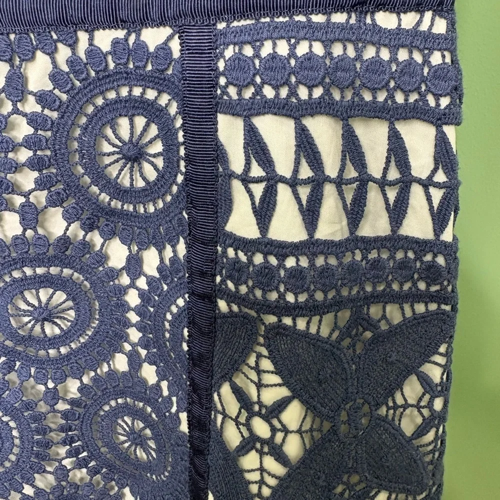 Tory Burch Navy Geometric Mini Dress - Picture 6 of 16